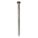 Deck-Tite Brown TX Mushroom Thread Cutting Composite Decking Screws 4.8mm x 63mm 200 Pack