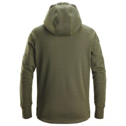 Snickers 8041 FlexiWork Hoodie Khaki Green Large 43" Chest
