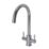 ETAL Dart Twin Lever Kitchen Mixer Tap Polished Chrome