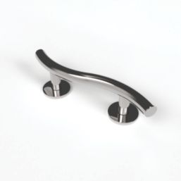 Nymas NymaSTYLE Curved Household Luxury Grab Rail Polished Stainless Steel 355mm