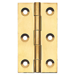 Self-Colour  Solid Drawn Butt Hinges 51mm x 29mm 2 Pack