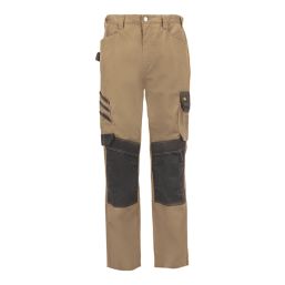 Site Coppell Trousers Tan/Black 38" W 32" L