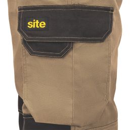 Site Coppell Work Trousers Tan/Black 38" W 32" L