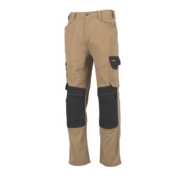 Site Coppell Work Trousers Tan/Black 38" W 32" L