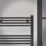 Flomasta 1200mm x 600mm 2101BTU Black Flat  Towel Radiator