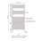 Flomasta 1200mm x 600mm 2101BTU Black Flat  Towel Radiator