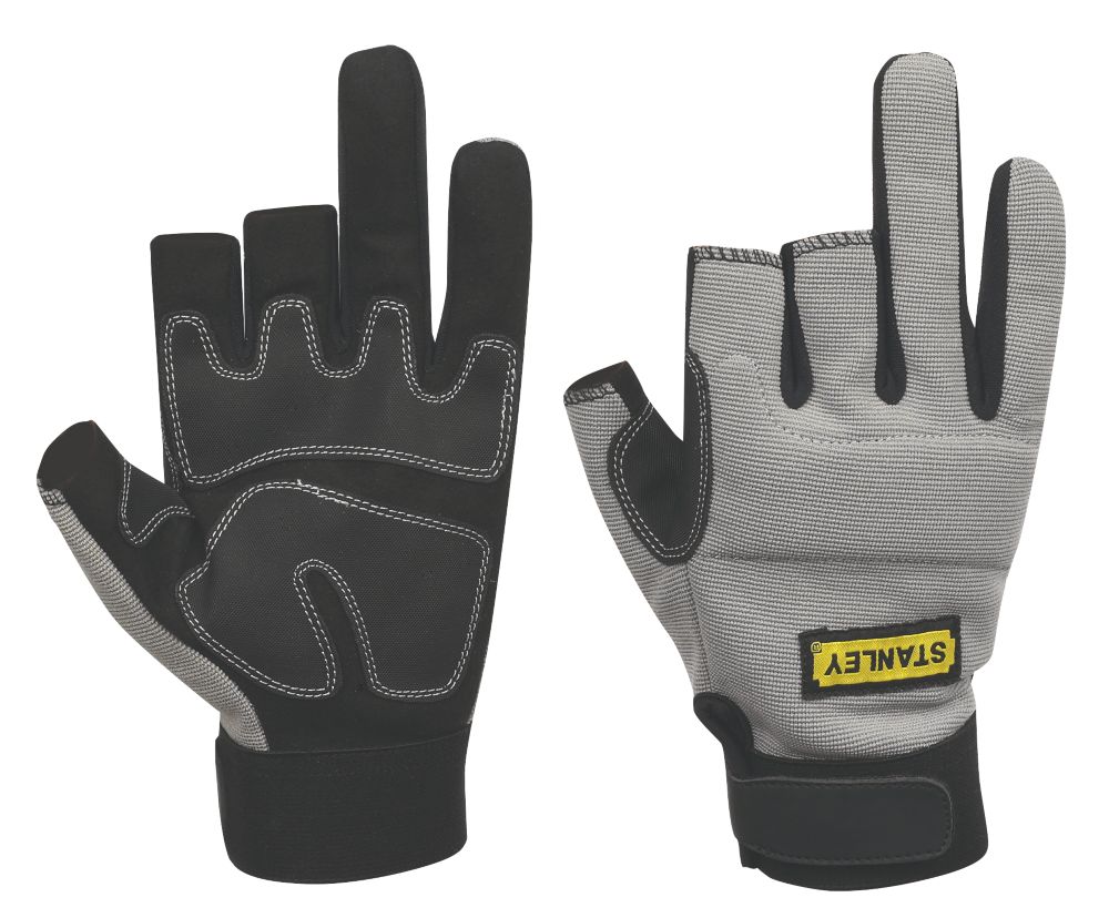 Open finger on sale work gloves