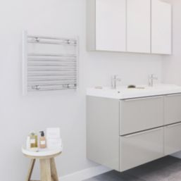 Blyss 500mm x 550mm 600BTU Chrome Curved  Towel Radiator
