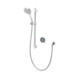 Aqualisa Optic Q HP/Combi Rear-Fed Chrome Thermostatic Single Outlet Smart Shower with Adjustable Head