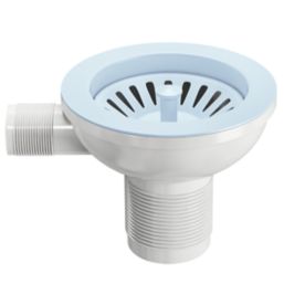 ETAL Sink Strainer Waste with Overflow Blue 90mm