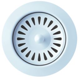 ETAL Sink Strainer Waste with Overflow Blue 90mm