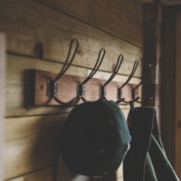 Hardware Solutions 5-Hook Rail Antique Bronze 600mm x 140mm