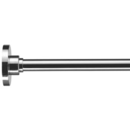Croydex Straight Flexi-Fix Shower Rod Stainless Steel Chrome 2300mm