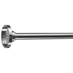 Croydex Straight Flexi-Fix Shower Rod Stainless Steel Chrome 2300mm