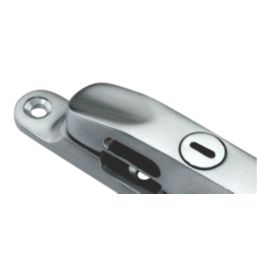 Smith & Locke Reversible Modern Lockable Casement Fastener Satin Chrome