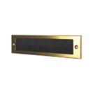 Stormguard Brush Letter Plate Gold 338mm x 75mm