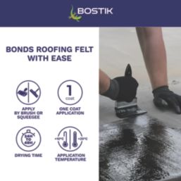 Bostik Feltfix Bituminous Roof Felt Adhesive Black 5Ltr