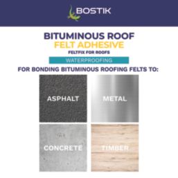 Bostik Feltfix Bituminous Roof Felt Adhesive Black 5Ltr