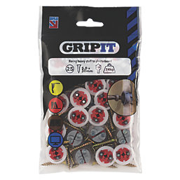 GripIt  Plasterboard Fixings 18mm x 205mm 25 Pack