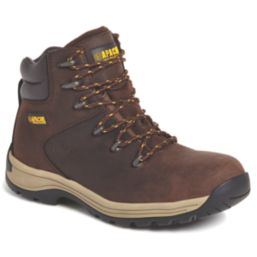 Apache AP315CM Size 9  Brown Water-Resistant Steel Toe Cap Safety Boots