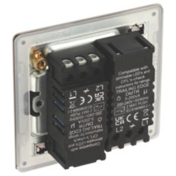 LAP  2-Gang 2-Way LED Dimmer Switch  Antique Brass with Colour-Matched Inserts