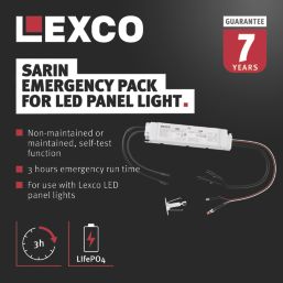 Lexco Maintained or Non-Maintained Emergency Kit for LED Panels