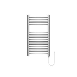 Flomasta 700mm x 400mm 512BTU Chrome Curved Electric Towel Radiator