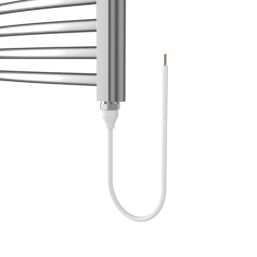 Flomasta 700mm x 400mm 512BTU Chrome Curved Electric Towel Radiator