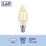 LAP  E14 Candle LED Light Bulb Clear 470lm 2.2W 2 Pack