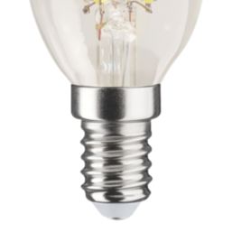 LAP  E14 Candle LED Light Bulb Clear 470lm 2.2W 2 Pack