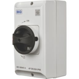 British General  32A 4-Pole Rotary Isolator Switch NO