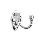 Decohooks Two Prong Wide Ball End Hook Polished Chrome 45mm