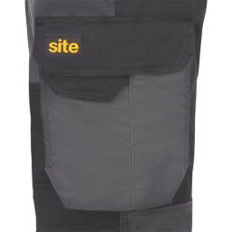 Site Evenson Multi-Pocket Stretch Trousers Grey/Black 32" W 32" L