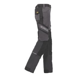 Site Evenson Multi-Pocket Stretch Trousers Grey/Black 32" W 32" L