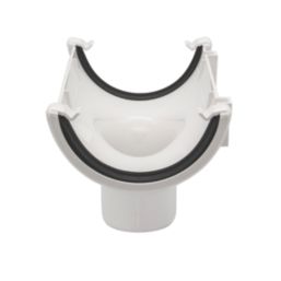 FloPlast  uPVC Round Running Outlet White 112mm x 68mm