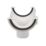 FloPlast  uPVC Round Running Outlet White 112mm x 68mm