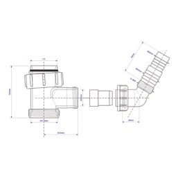 McAlpine V33S Compression Domestic Appliance Tee Piece Connector White 40mm