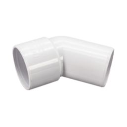 FloPlast Solvent Weld Conversion Bend 135° White 32mm 5 Pack