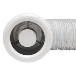 Xpelair AL100 4" Axial Inline Bathroom Shower Extractor Fan Kit  White/Chrome 220-240V