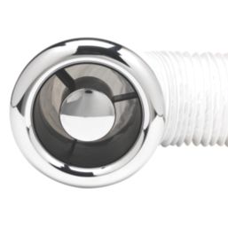 Xpelair AL100 4" Axial Inline Bathroom Shower Extractor Fan Kit  White/Chrome 220-240V