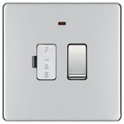 LAP  13A Switched Fused Spur with LED Polished Chrome