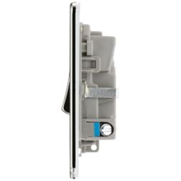 LAP  13A Switched Fused Spur with LED Polished Chrome