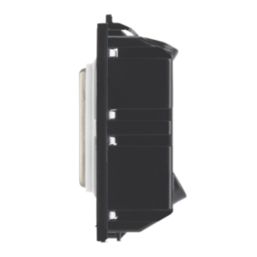 Contactum  20AX Grid DP Key Switch Brushed Steel  with White Inserts