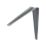 Essentials London Shelf Brackets Grey 200mm x 150mm 20 Pack