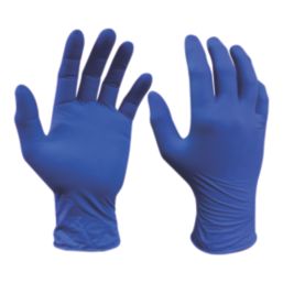 Site  Nitrile Powder-Free Disposable Gloves Blue Large 50 Pack