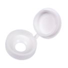 Essentials 10-12ga 100 Pack White Polypropylene Screw Caps