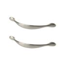 Essentials Chervil Bow Cabinet Handles Brushed Nickel 158mm 2 Pieces
