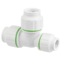 Flomasta  Plastic Push-Fit Reducing Tee 22mm x 15mm x 22mm