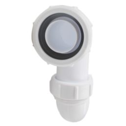 Flomasta Double Sink Waste Kit Gloss White 40mm