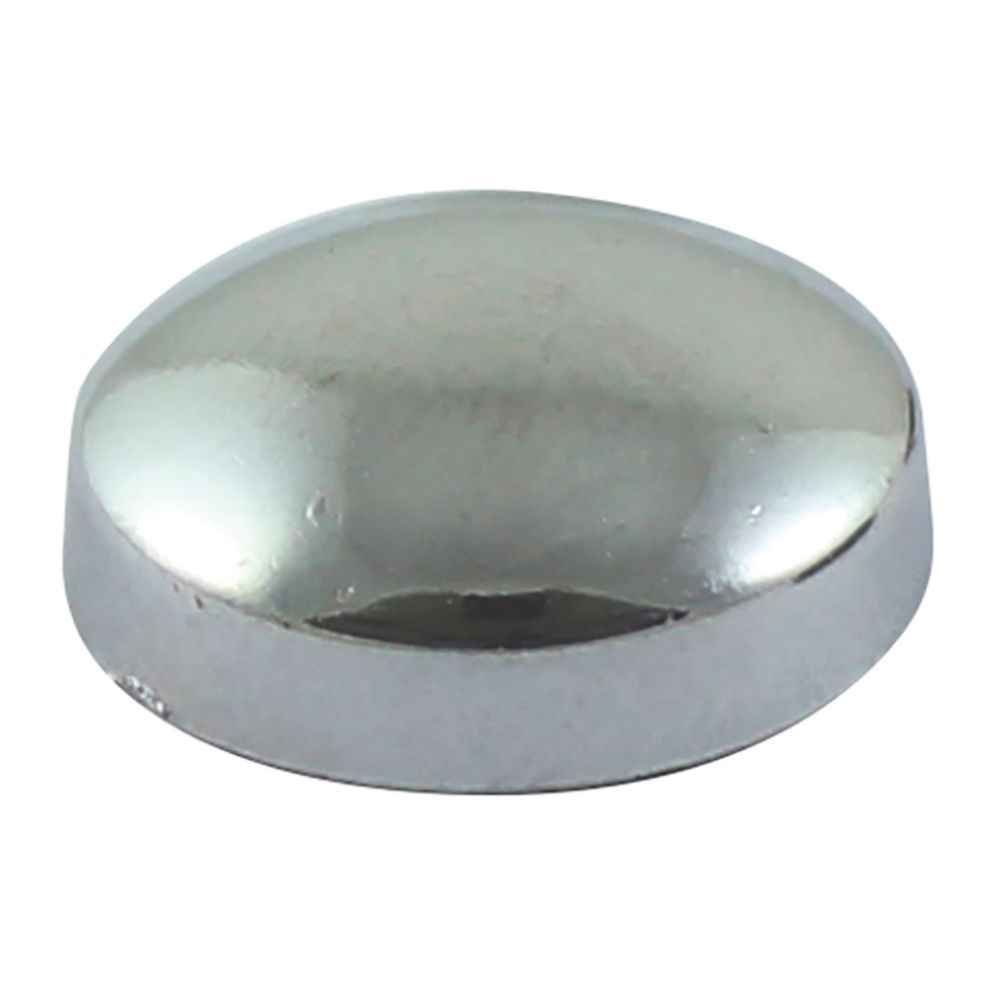 Timco 6-8ga 100 Pack Chrome Plastic Screw Caps - Screwfix